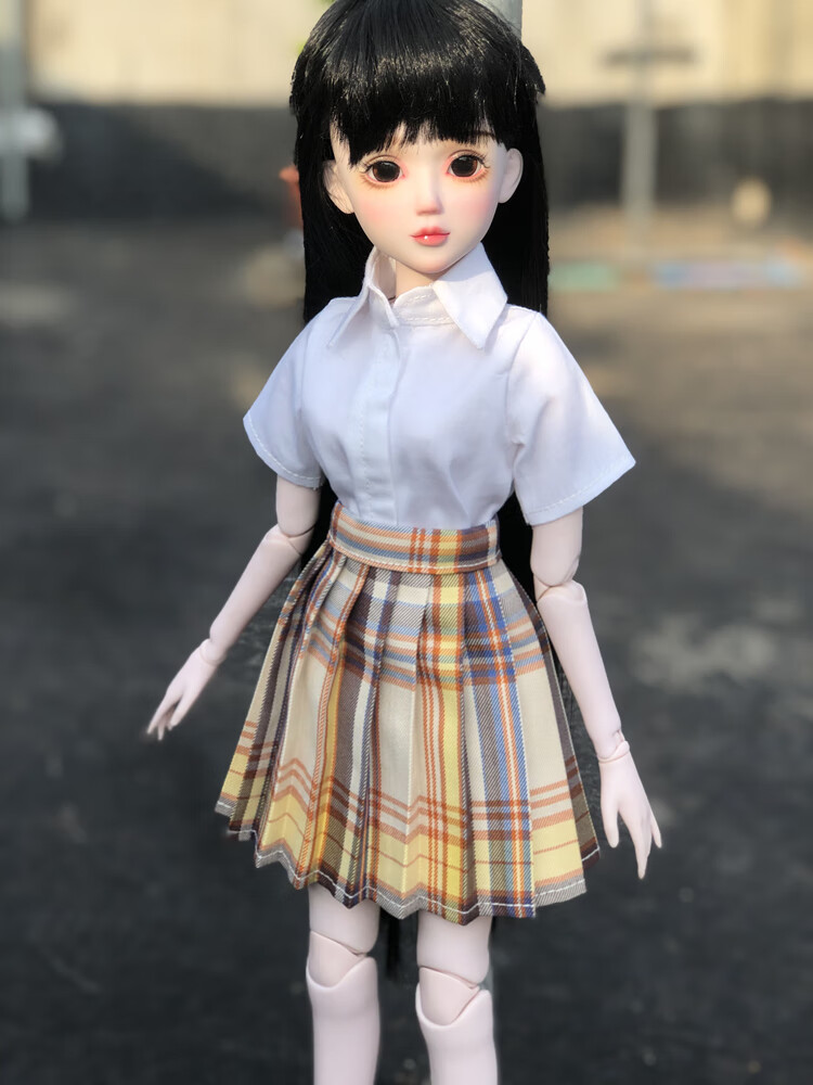 bjd3分6jk制服60cm叶罗丽衬衫百褶裙娃娃衣服.