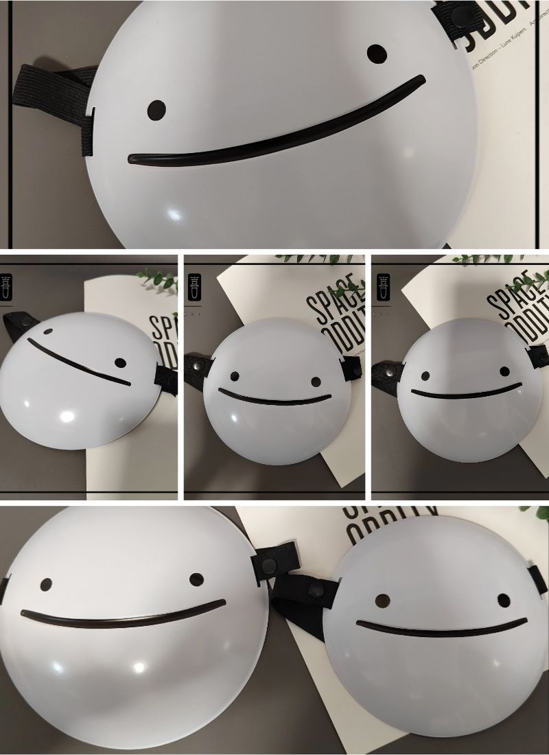 我的世界dream面具mask梦幻面具梦想面具周边微笑笑脸面具尾熊社丝带