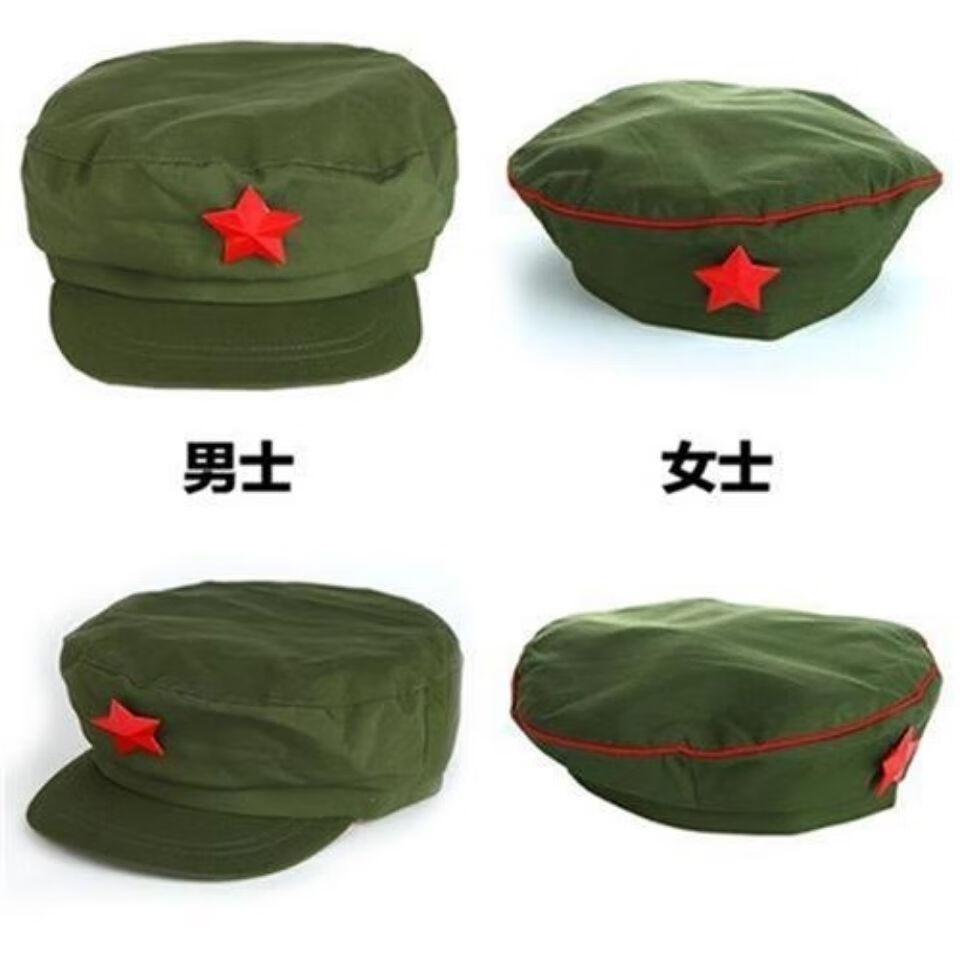 军绿色帽子的确良解放帽老军帽 单男帽 一号【头围59-60【图片 价格