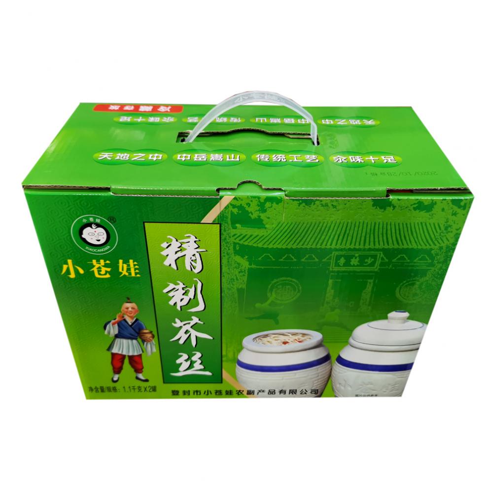 嵩山小苍娃嵩山小苍娃精制芥丝小仓娃原味香辣味芥菜丝2罐榨菜河南