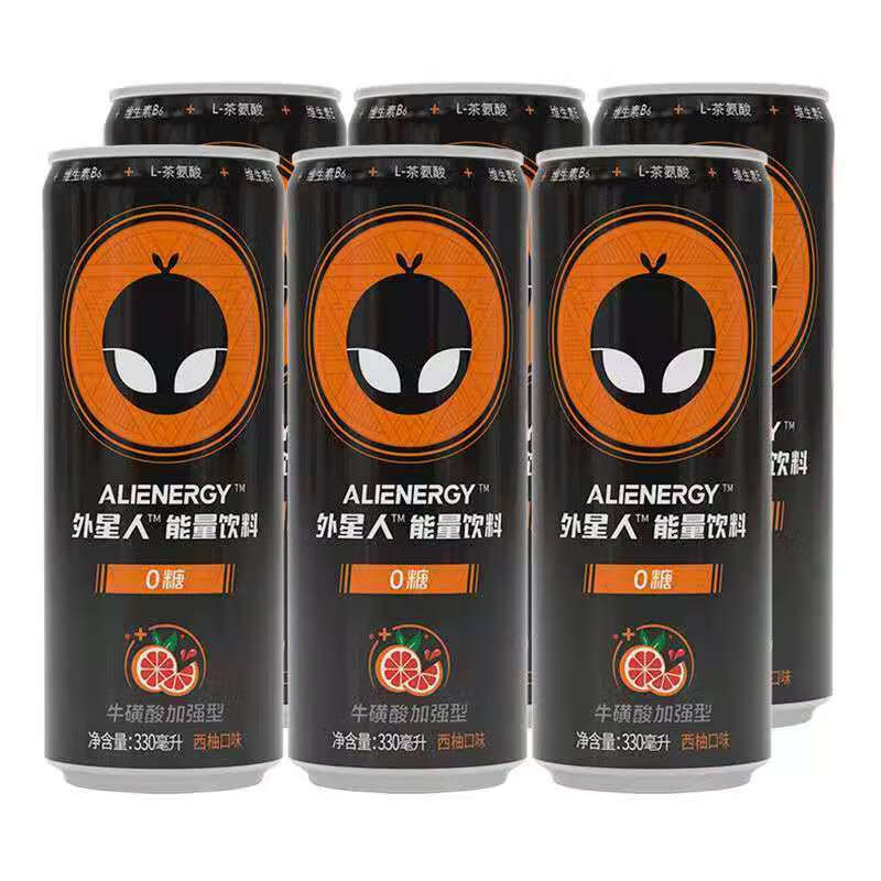 外星人含糖维生素能量饮料330ml36罐经典西柚乳酸菌2022年1月到期乳酸