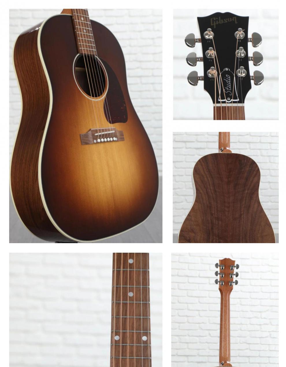 gibson吉普森j45 studio/standard/std吉他walnut rosewood定 部分