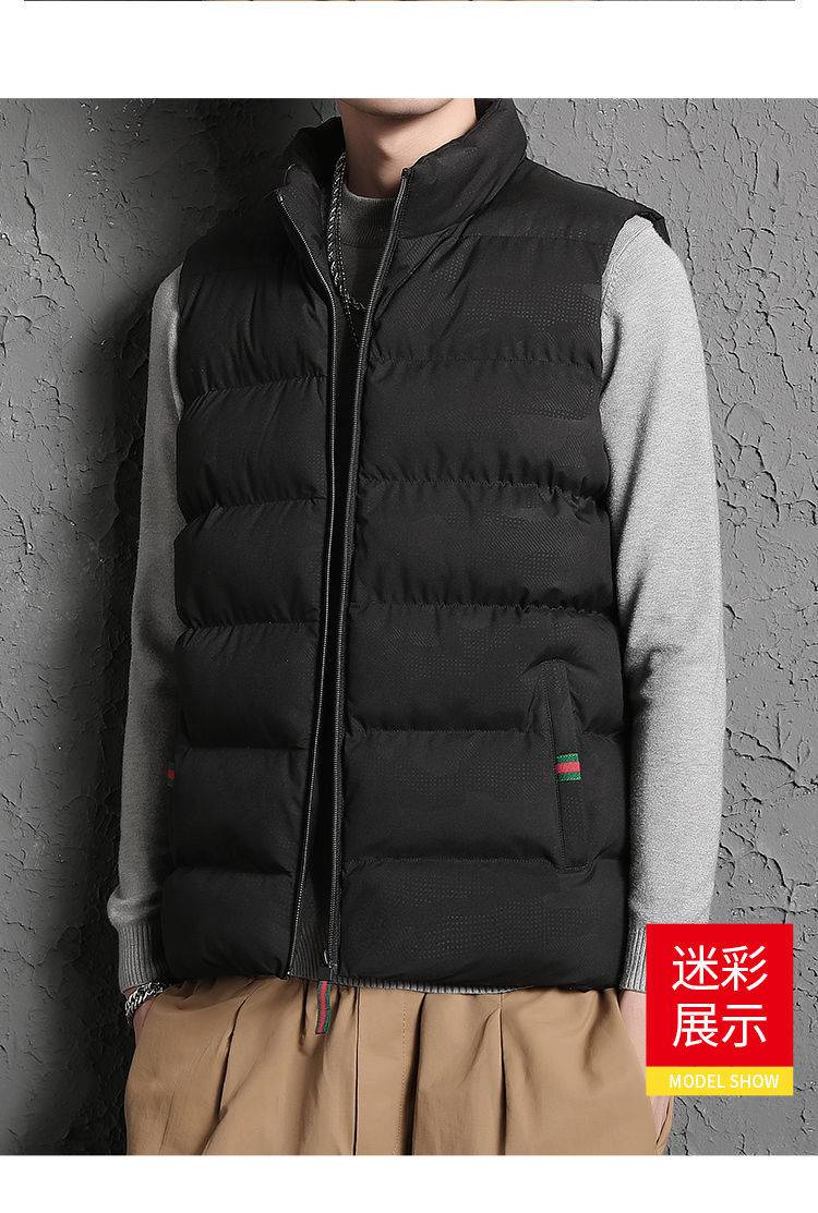 马甲男青年工装马夹潮坎肩男式背心男士马褂时尚潮流927灰色2xl125140