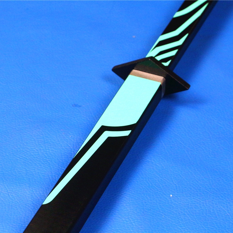 刺客魔刀千刃仞一米伍六七的刀大号紫色觉醒版铁木质模型1米105cm木制
