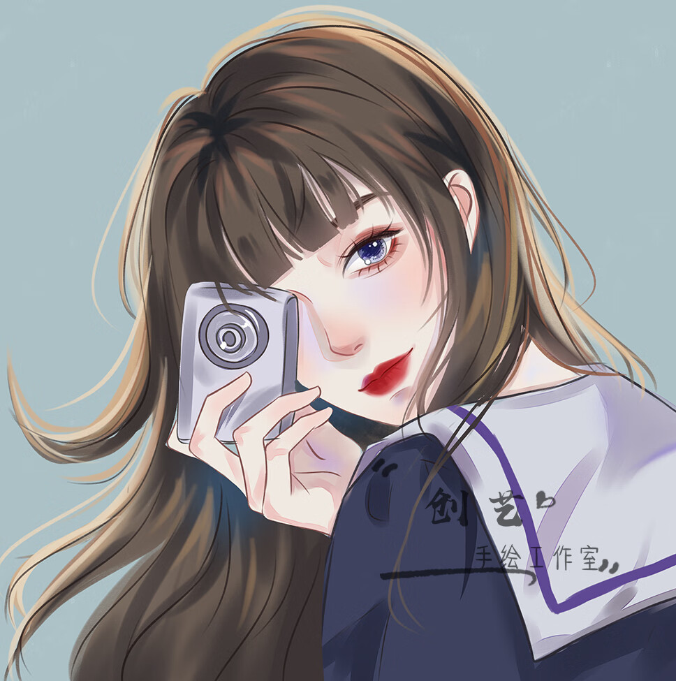 微信头像定制手绘头像定制原创水晶风画师约稿漫画卡通设计情侣照片
