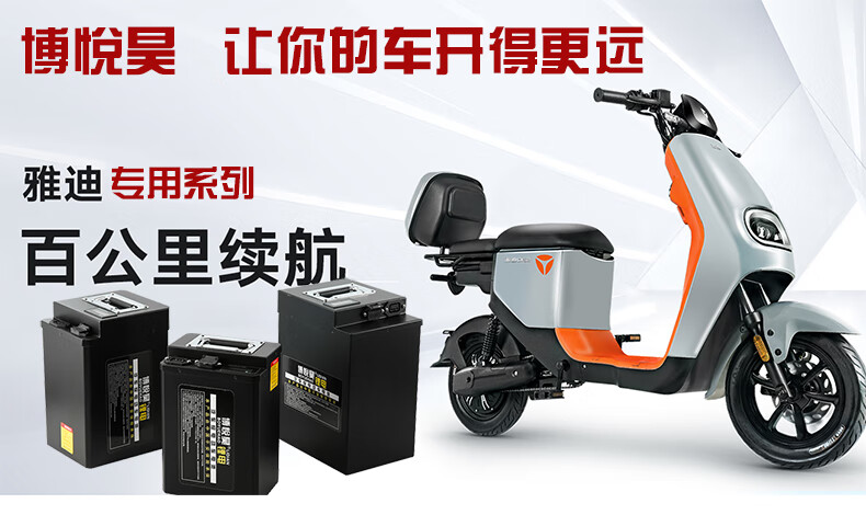 雅迪锂电池48v24ah60v电动车专用de3de8q1dt6dq6星恒电瓶dm6v20雅迪q1