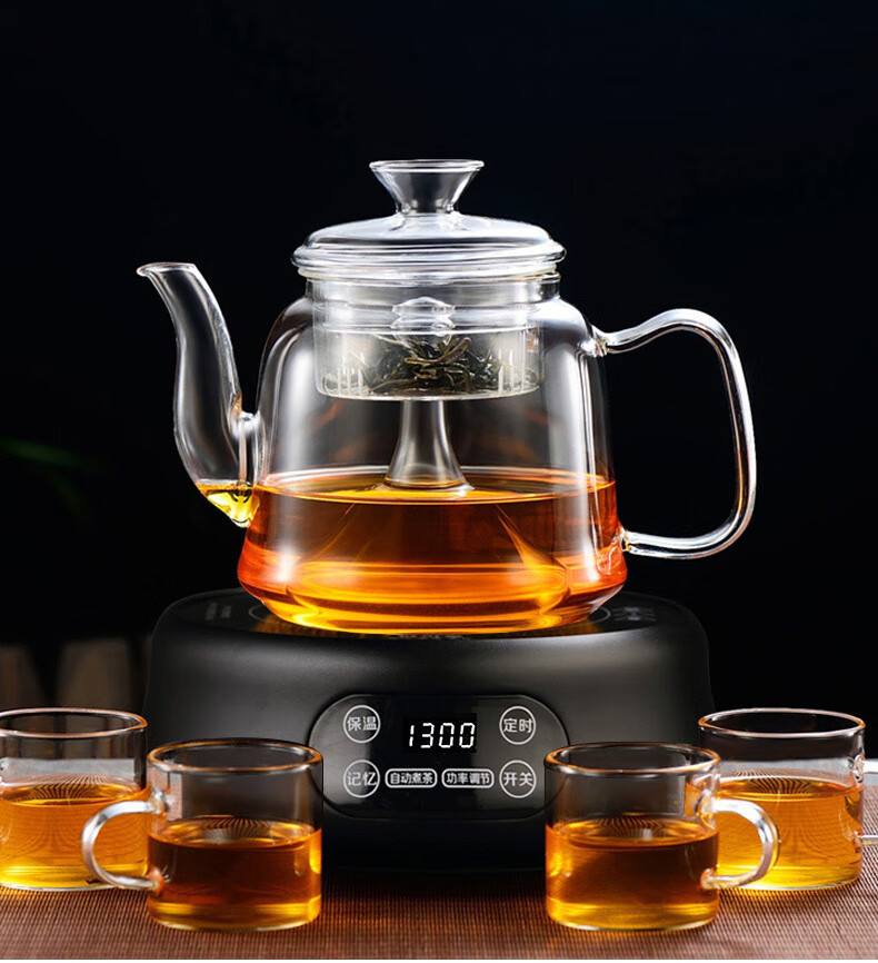 烧开水的玻璃壶蒸茶壶煮茶器加厚玻璃茶壶家用办公室电热蒸汽电陶炉