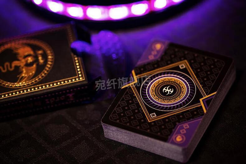 2022新品高端烫金收藏创意花切扑克牌lordz紫色黑暗领主devoxcm烫金版