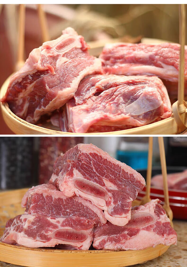 牛肉块带骨牛排骨肉黄牛排骨肉生鲜牛肉炖汤红烧牛排骨肉新鲜带骨牛肉