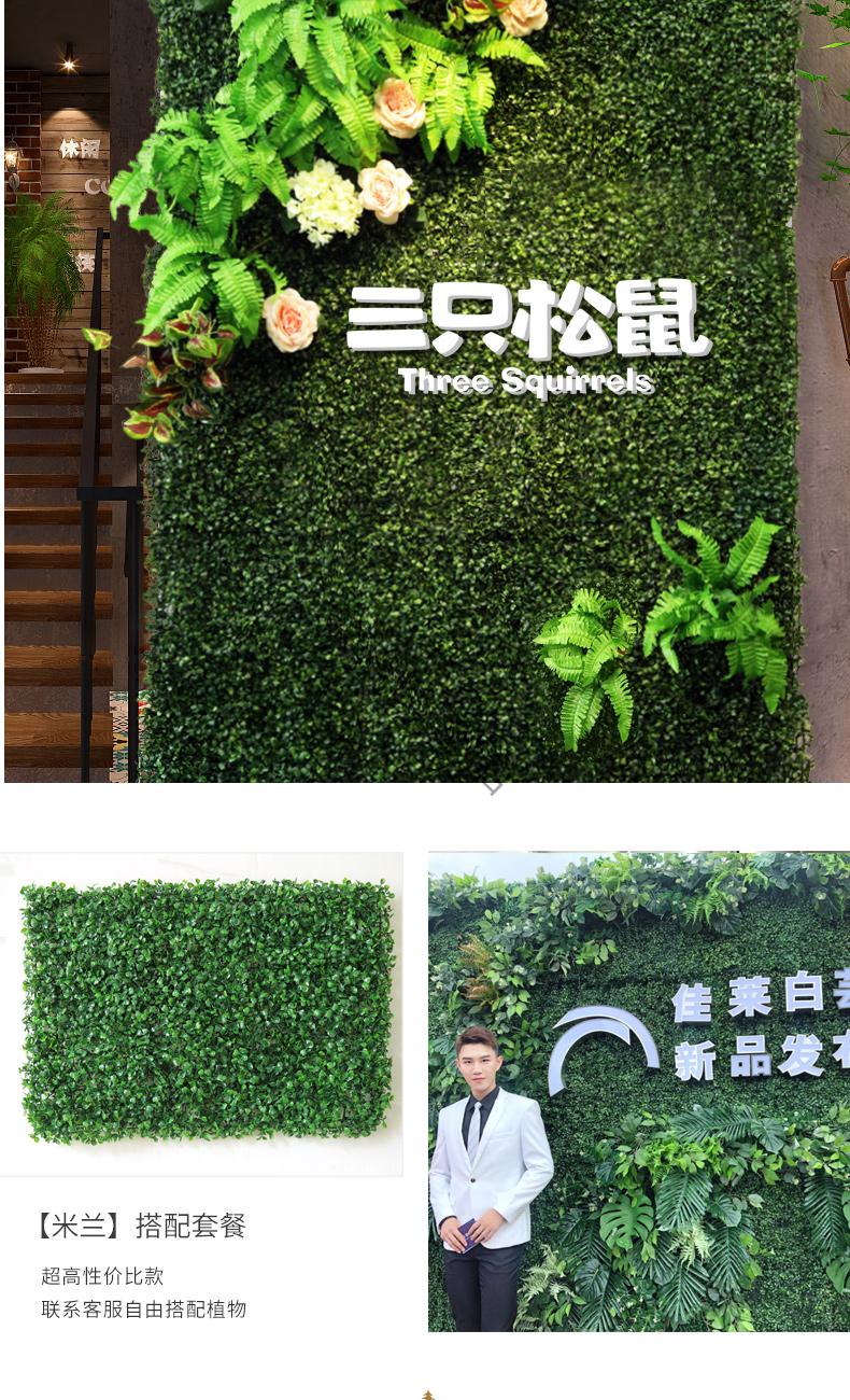 室外墙面假绿植仿真植物墙绿植墙面装饰草皮草坪背景墙绿色人造室内假