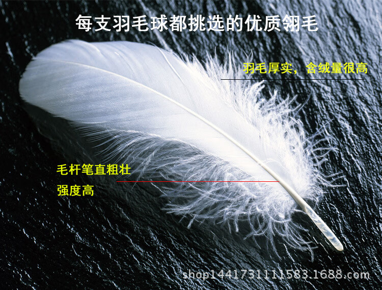 骊象双燕飞飞鸭毛硬发泡球头羽毛球训练抗摔学生泡沫球头羽毛球