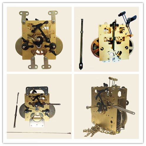 钟表零件老式钟表机芯挂钟配件复古机械钟维修发条式钟表机芯走时总成