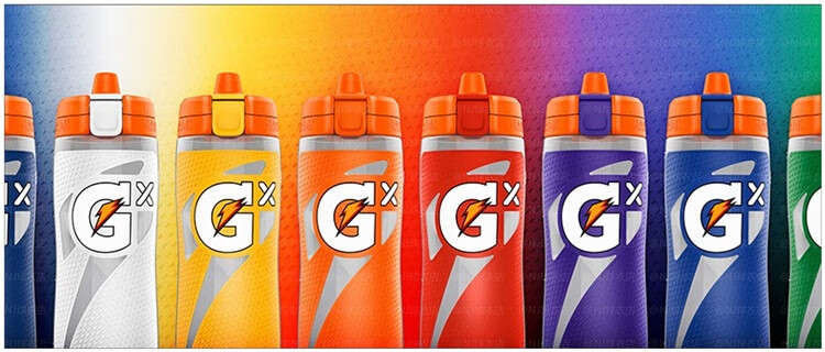 佳得乐运动水杯gatorade佳得乐球星同款gx挤压式便携运动健身水壶水杯