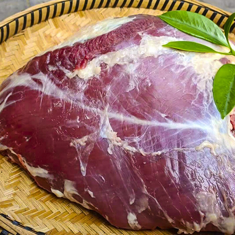 贵州农家放养新鲜生土黄牛肉老品种当天现杀牛腿肉胸肉牛臀肉1斤