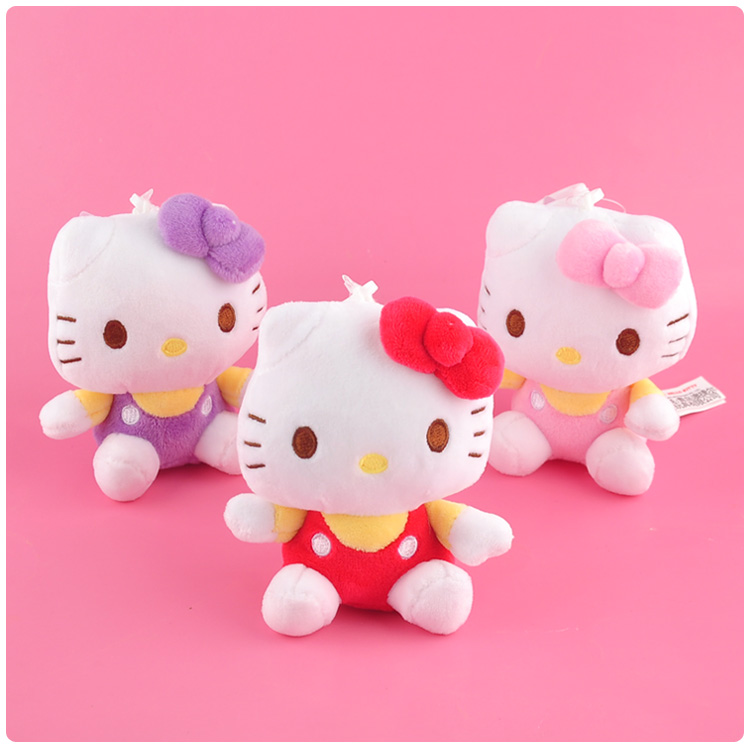 超萌hello kitty毛绒玩具kt猫公仔凯蒂猫布娃娃女友生日礼物 变身小熊