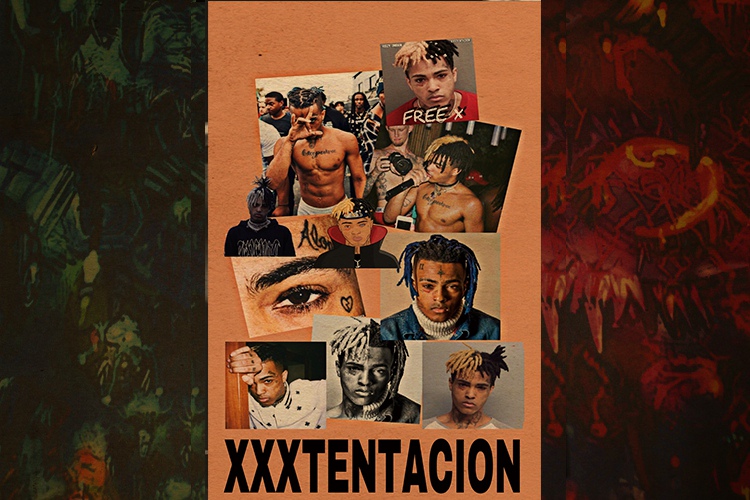 xxxtentacion海报 壁纸贴画说唱嘻哈牛皮纸卧室饶舌hiphop装饰画 1(5