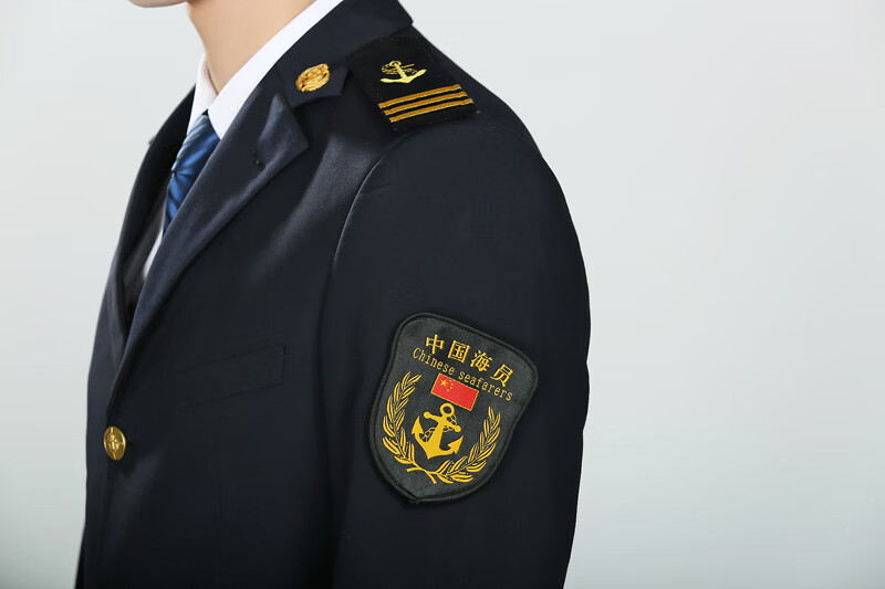 海员制服外套锦航秋冬海员工作服水手船长大码海锚派对游艇制服宽松