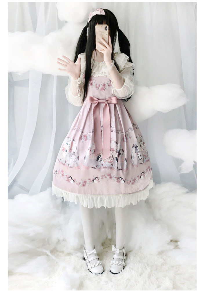 【早季新品】夏装软妹轻lolita洋装摇篮曲初回高腰日常jsk洛丽塔茶会