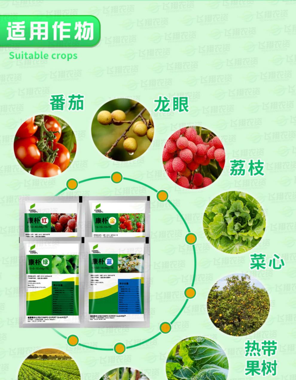 德国进口康朴红康朴绿康朴金康朴蓝果实膨大大量元素水溶叶面肥骊歌20