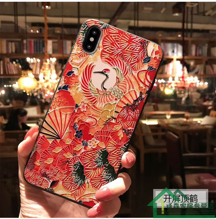 苹果x手机壳iphonexsmx国潮6s浮世绘8p国风7p中国风xr