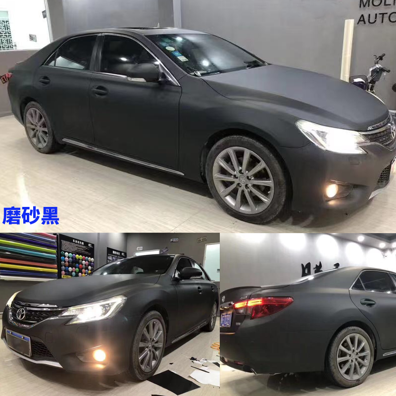 漆整车改装黑武士电光黑哑光黑陶瓷黑珠光黑磨砂黑纸哑面陶瓷黑1521米