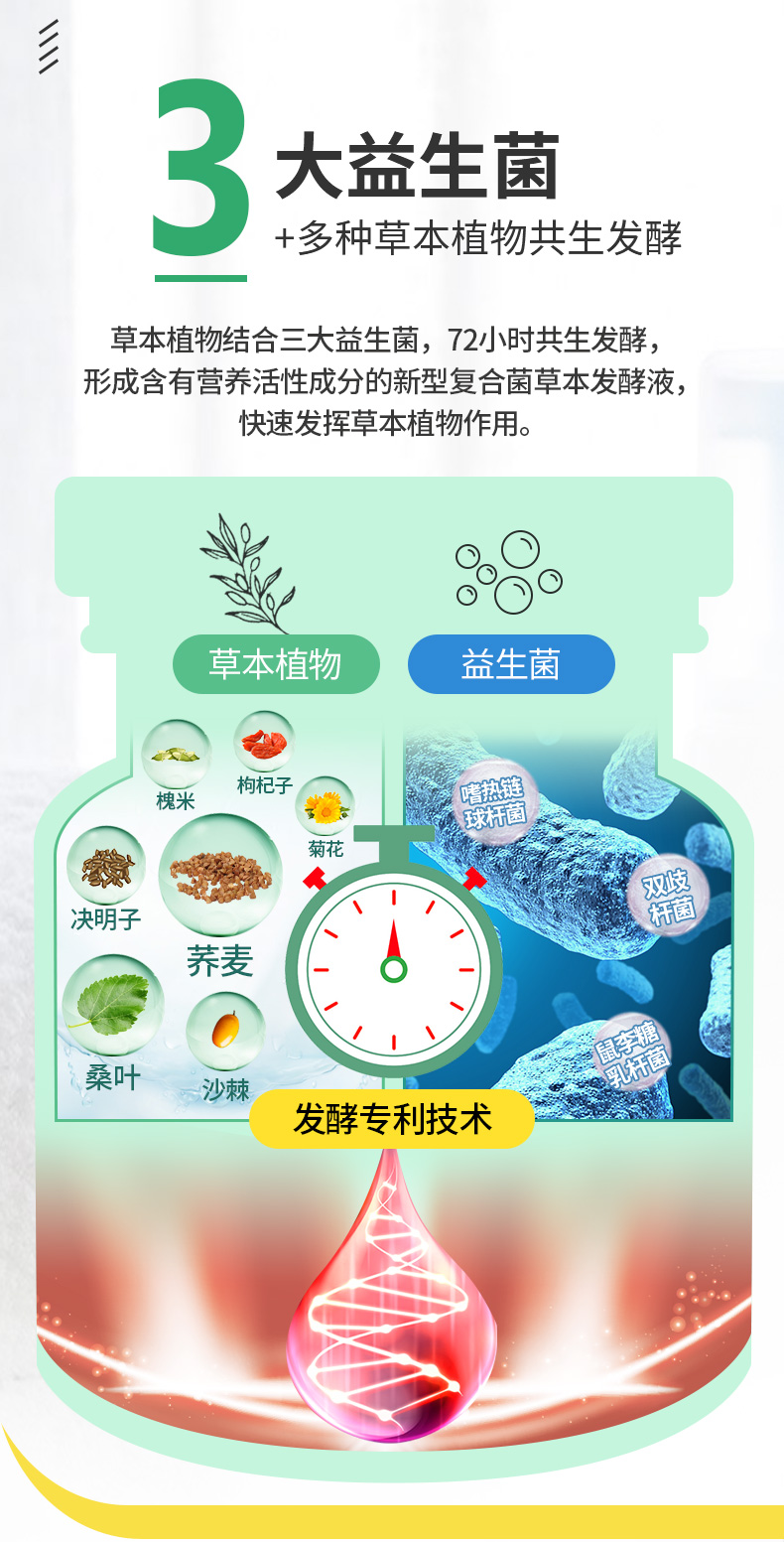 森轻丁酸20ml麦芦丁酸微生慧荞麦桑叶发酵液口服液饮品中老年