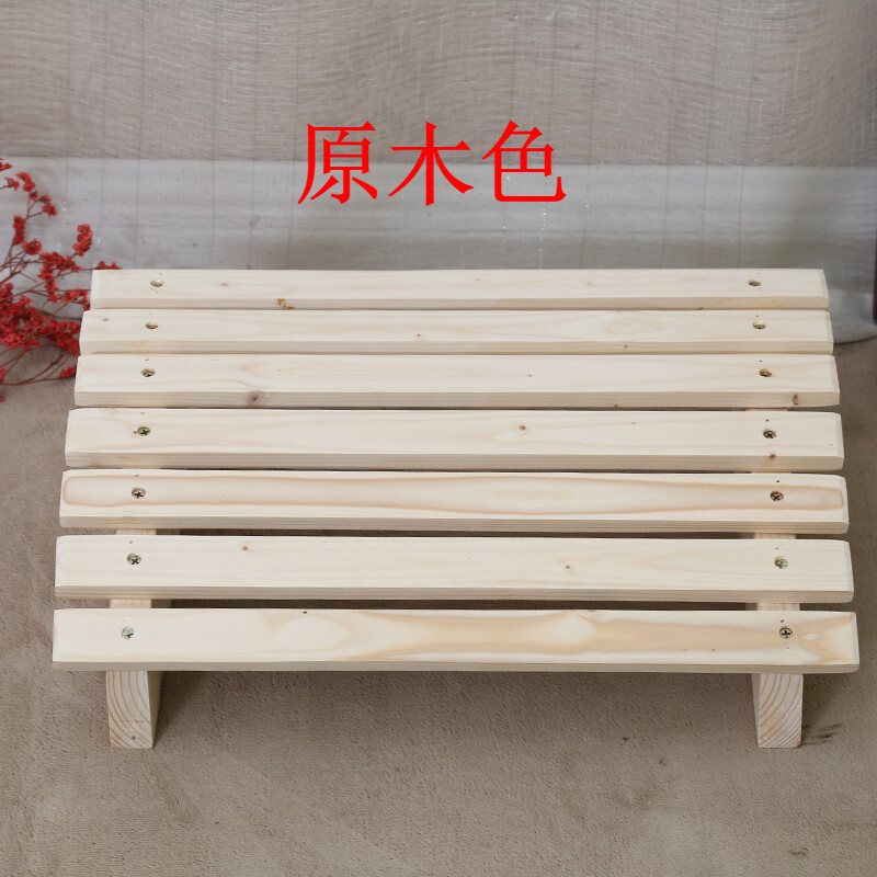 DIYOOCO脚踏板垫脚凳办公室电脑桌搁脚架实木脚踏板孕妇脚凳踏脚垫脚矮凳钢琴搁脚板 40*28*14-7碳化色