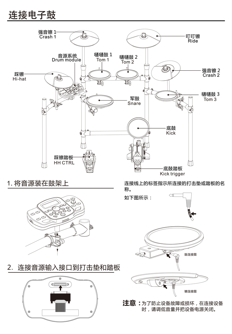 nux纽克斯dm-1/dm-2/dm-4s/dm-7便携电子鼓 电鼓 架子鼓 可升降