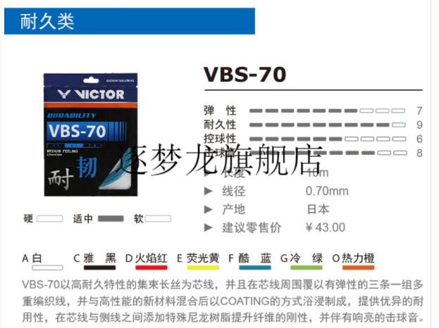 2022新款胜利羽毛球线vbs70穿线师空拍上机羽毛球拍穿线胜利victor