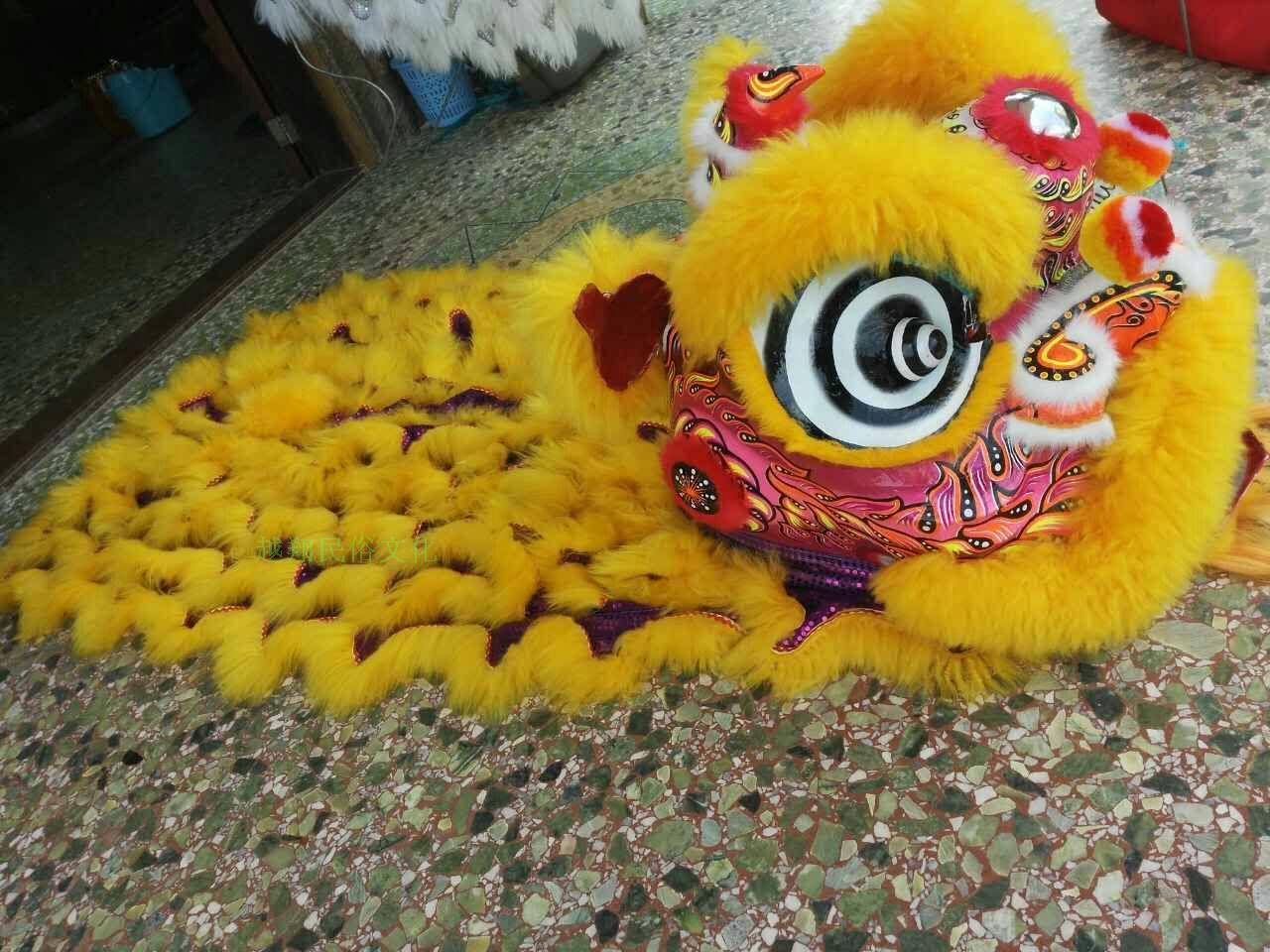 舞狮醒狮竹编佛山醒狮舞狮子醒狮南狮澳洲羊毛醒狮标准醒狮 成人三号