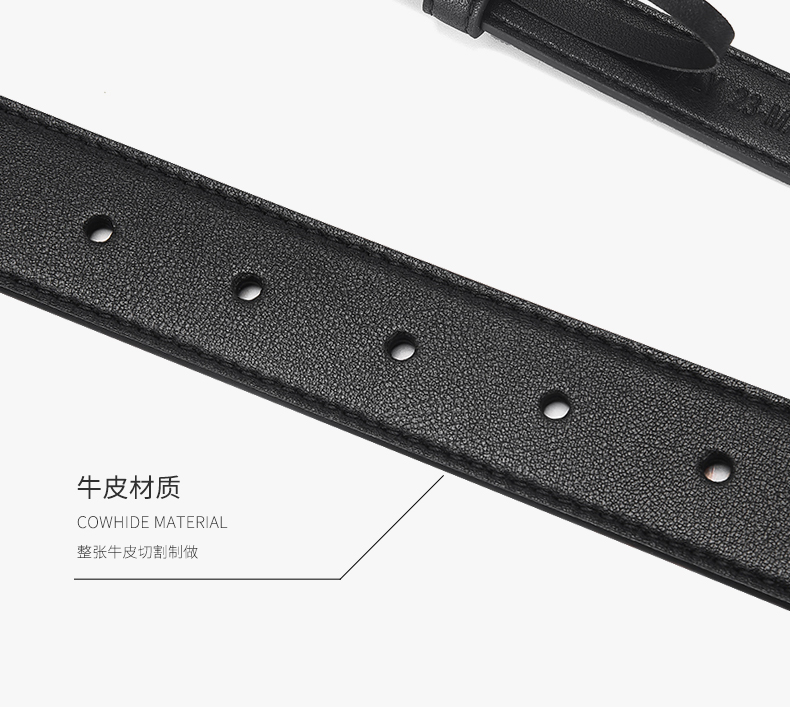 适用于酷奇爱马仕h扣小ck风格cd皮带女真皮时尚简约百搭细腰带女装饰