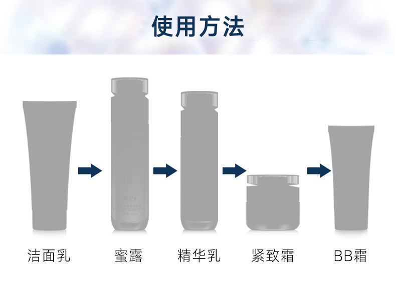 抖音 韩纪多肽紧致保湿五件套 补水收缩毛孔化妆品护肤品套装