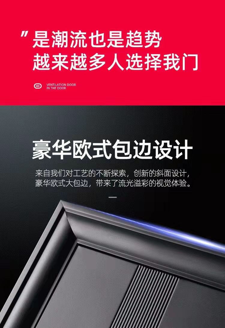 梵高同款防盗门家用入户门公寓出租屋房间室内门钢制子母门进户工程