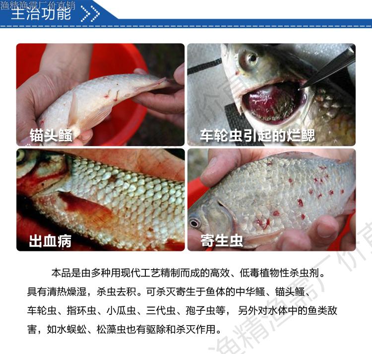 水产鱼药池塘杀虫出血病锚头鳋中华鳋鱼鲺红点病百虫