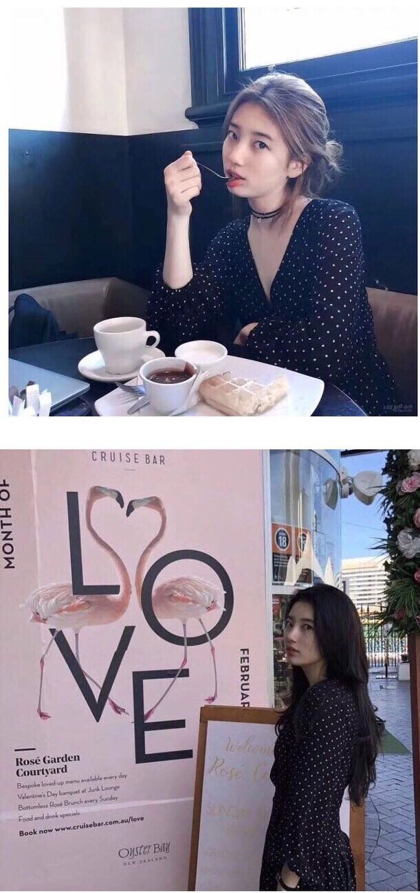 秀智同款黑色波点雪纺冷淡风复古连衣裙sukol少女ins超火裙子 黑色