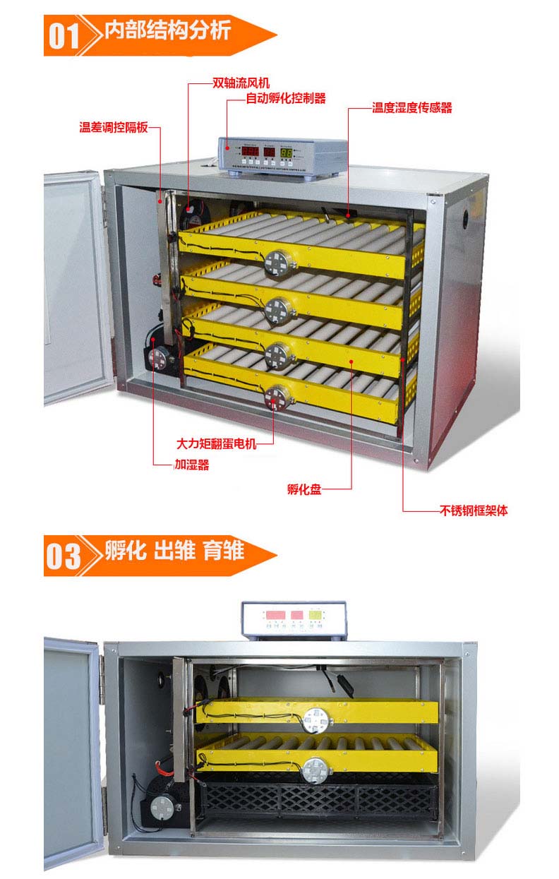 纳丽雅(naliya) 孵化器全自动小鸡孵化机家用型鸡蛋鸟