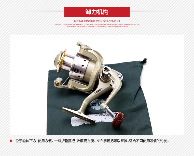 光威渔轮gfw系列6 1轴金属线杯纺车轮钓鱼轮线轮海竿海钓渔具 其它_ 5