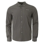 Groundhog Marmot autumn and winter sports breathable business long-sleeved shirt men's outdoor agate gray 1515 M European size is too large