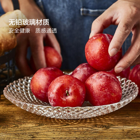 Green Apple Glass Fruit Dish EQ1101-3 Green Apple Glass Fruit Dish EQ1101-3