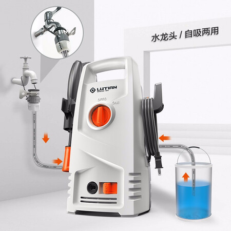 Lvtian high pressure car washing machine household washing machine self-service car washing pump brush car pump car washing water gun Standard version short gun + 9 meters of water pipe in total Lvtian high pressure car washing machine household washing machine self-service car washing pump brush car pump car washing water gun Standard version short gun + 9 meters of water pipe in total