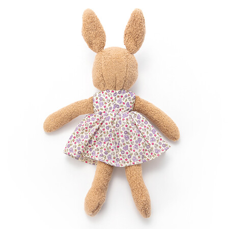 Applepark baby soothing doll accompany to sleep, hug and sleep with the entrance bunny plush fabric doll trumpet fairy tale sweetheart rabbit-brown Applepark baby soothing doll accompany to sleep, hug and sleep with the entrance bunny plush fabric doll trumpet fairy tale sweetheart rabbit-brown