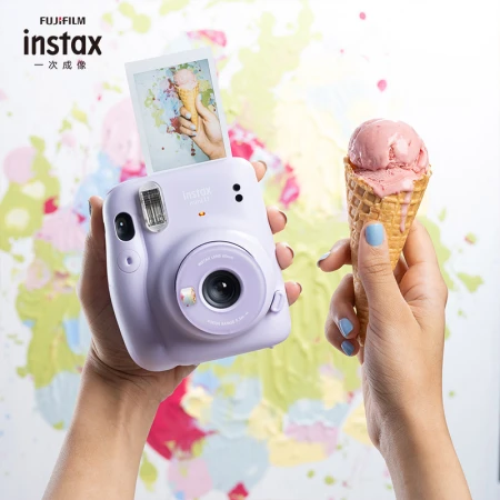Fuji instax instant instant imaging camera mini11 lilac purple with mini11 exclusive accessory box Fuji instax instant instant imaging camera mini11 lilac purple with mini11 exclusive accessory box