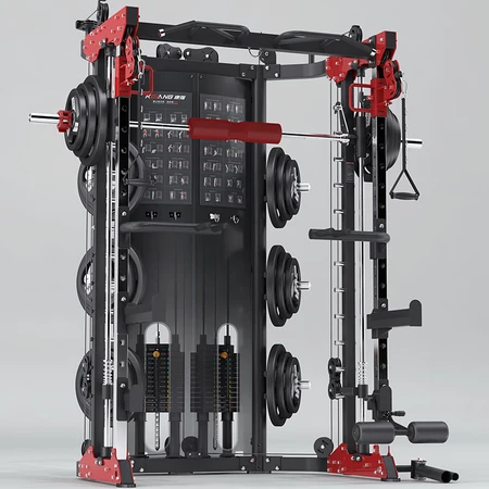 Kangqiang Smith machine BK509 mobile bird comprehensive training device fitness equipment gantry frame weightlifting bed squat bench press barbell rack professional version Kangqiang Smith machine BK509 mobile bird comprehensive training device fitness equipment gantry frame weightlifting bed squat bench press barbell rack professional version