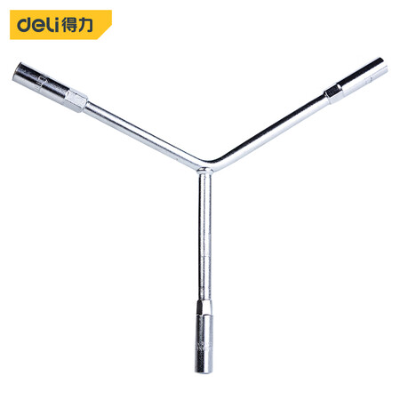 Powerful deli Y-type three-prong socket wrench three-head wrench 8*9*10mm outer hexagon socket wrench machine repair auto repair tool DL8910 Powerful deli Y-type three-prong socket wrench three-head wrench 8*9*10mm outer hexagon socket wrench machine repair auto repair tool DL8910
