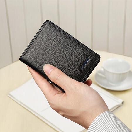 Nine City V.NINE Card Holder, Business Card Holder, Leather Lightweight Retro Driver's License Holster, Bank Card Holder, Mini Wallet, Small Wallet, Men's and Women's VQ7BV61924J Black Nine City V.NINE Card Holder, Business Card Holder, Leather Lightweight Retro Driver's License Holster, Bank Card Holder, Mini Wallet, Small Wallet, Men's and Women's VQ7BV61924J Black