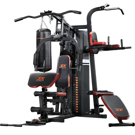 Junxia JUNXIA Junxia JXDZ303 comprehensive training equipment multi-functional strength equipment fitness equipment home three-person station large-scale combined exercise equipment 2021 new upgrade Junxia JUNXIA Junxia JXDZ303 comprehensive training equipment multi-functional strength equipment fitness equipment home three-person station large-scale combined exercise equipment 2021 new upgrade