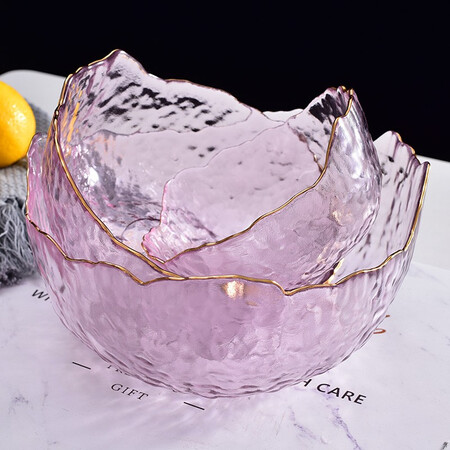 Franjing Nordic tableware, salad bowl, glass bowl, fruit plate, fruit basket, fruit bowl, fruit box, fruit plate, candy plate, dried fruit plate, glass plate, glass fruit plate, fruit box, Phnom Penh pink 3-piece set + 6 fruit forks Franjing Nordic tableware, salad bowl, glass bowl, fruit plate, fruit basket, fruit bowl, fruit box, fruit plate, candy plate, dried fruit plate, glass plate, glass fruit plate, fruit box, Phnom Penh pink 3-piece set + 6 fruit forks