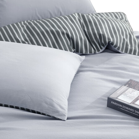 Mercury Home Textiles Four-piece set of pure cotton on the bed, 100% cotton set, bed sheet and quilt, washed cotton bedding set, extra double 1.8m bed Jian Fengyuan Mercury Home Textiles Four-piece set of pure cotton on the bed, 100% cotton set, bed sheet and quilt, washed cotton bedding set, extra double 1.8m bed Jian Fengyuan