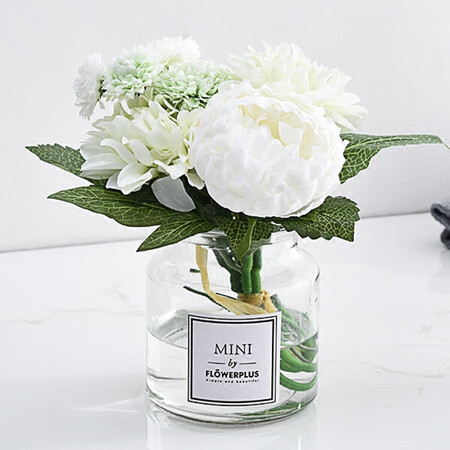 Sweet spot vase glass small artificial flower artificial flower flower arrangement container vase small fresh vase floral office green plant small ornament decoration Sweet spot vase glass small artificial flower artificial flower flower arrangement container vase small fresh vase floral office green plant small ornament decoration