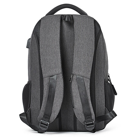 Bosi Dan Dayton men's business casual shoulder bag tide canvas bag large capacity sports campus student backpack laptop bag men and 15.6 inches dark gray Bosi Dan Dayton men's business casual shoulder bag tide canvas bag large capacity sports campus student backpack laptop bag men and 15.6 inches dark gray